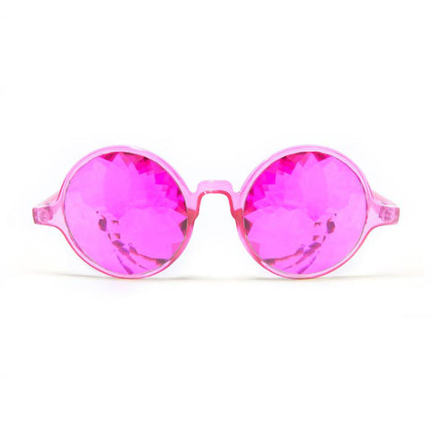 Live4This Pink Fractal Kaleidoscope Glasses